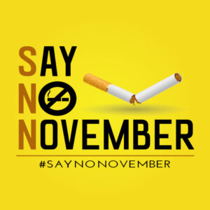 say no november banner