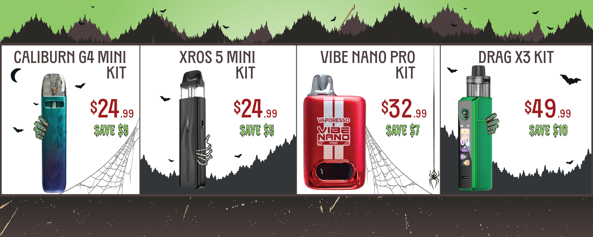 Halloween spin the wheel, Halloween deals, Halloween vape deals, Halloween vape sale